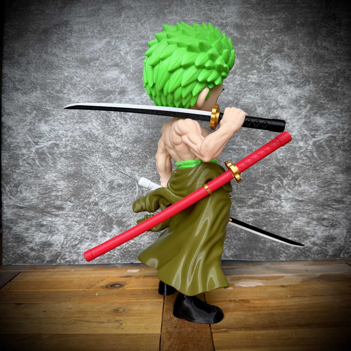 Zoro Inspired Fan Art Figure | 12.6-Inch 3D Printed Statue