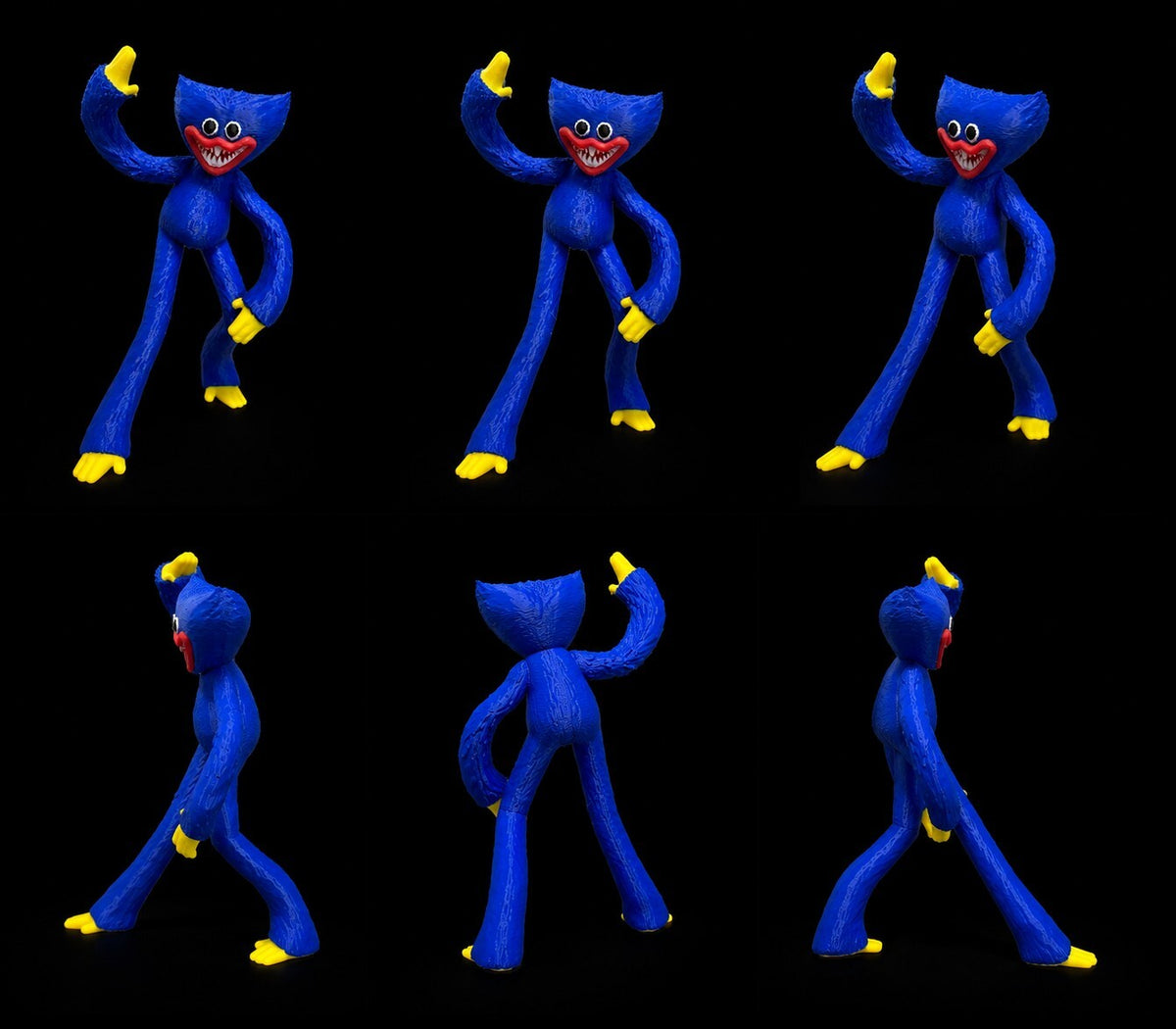 Huggy Wuggy Inspired Furry Monster Figure