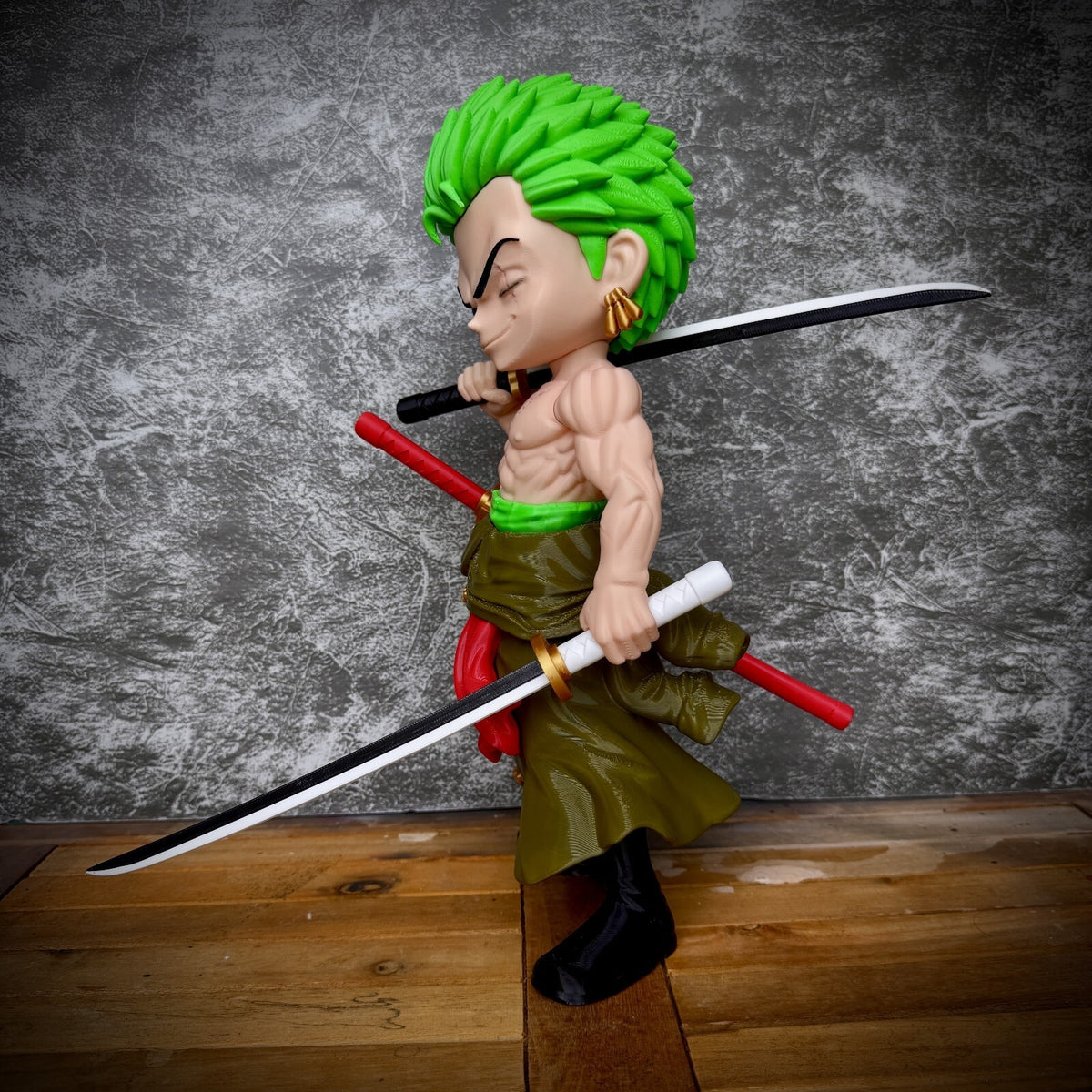 Zoro Inspired Fan Art Figure | 12.6-Inch 3D Printed Statue