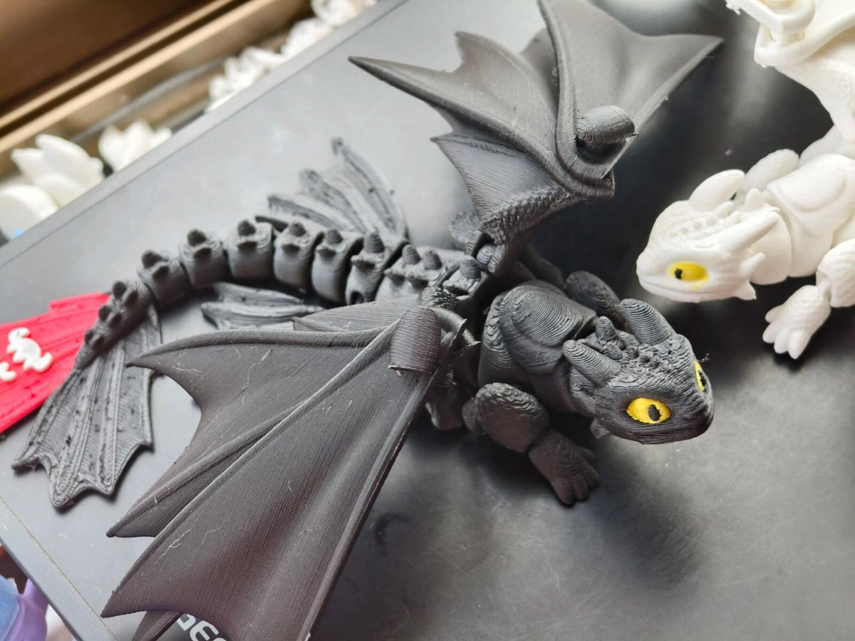 How to Train Your Dragon Toothless | Folded Wings | 3D Printed