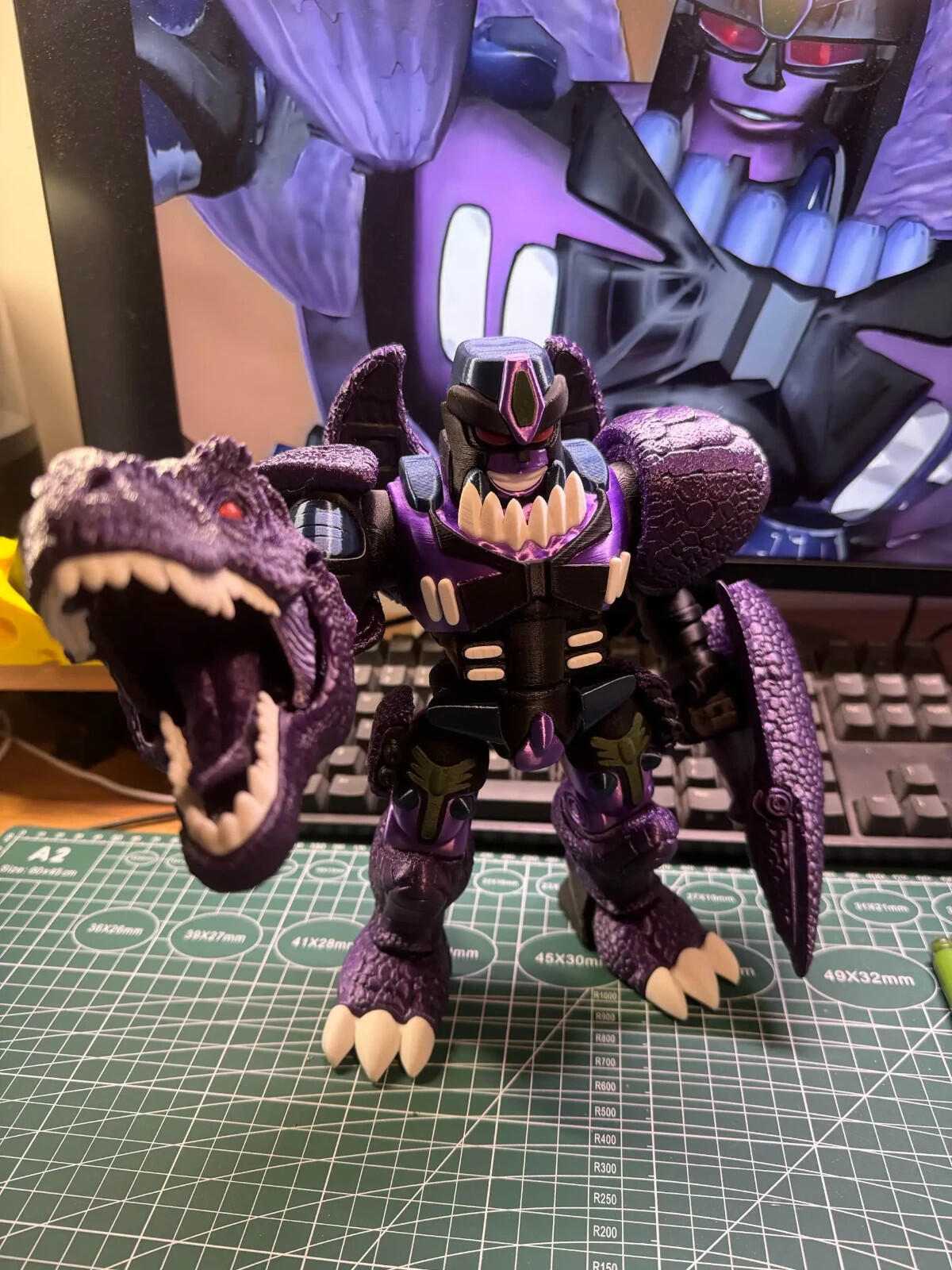 Chibi Mechanical T-Rex Warrior | Beast-Style Robot Figure | Transformers