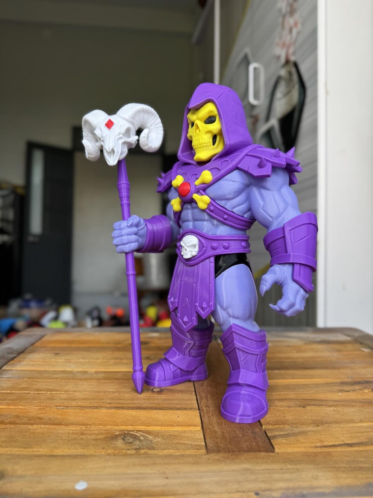 Skeletor Fan Art 3D Printed Statue