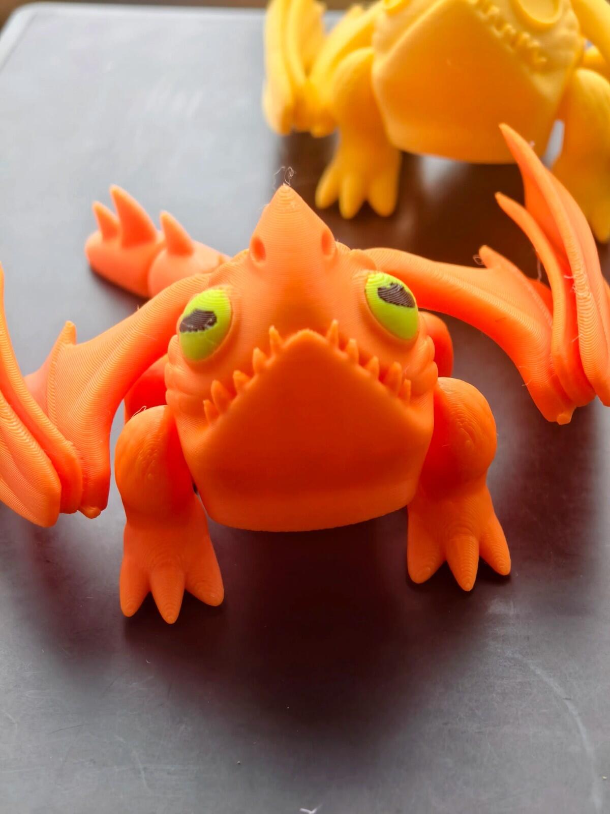 Chubby Dragon Figure | Cute Fantasy Dragon | 3D Printed Desk Display