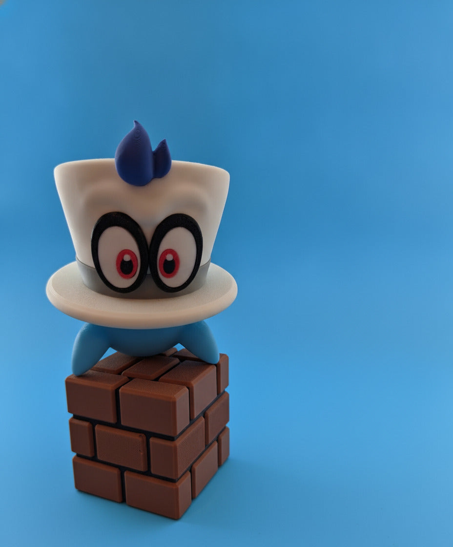 Cappy Figure – Mario Odyssey-Inspired Collectible w/ Stand