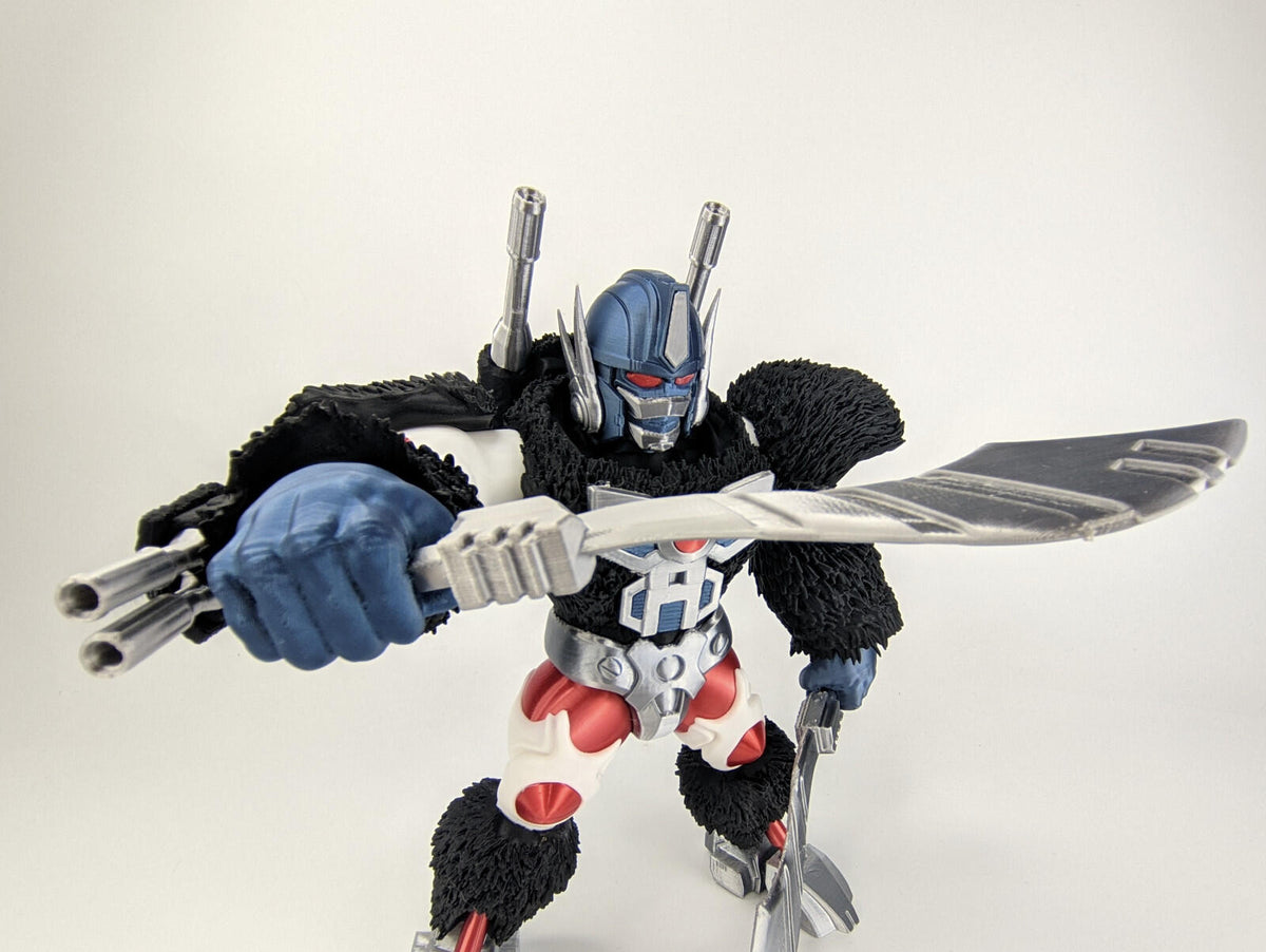 Chibi Mechanical T-Rex Warrior Figure – Anime-Inspired Robot Dinosaur | 3D Print
