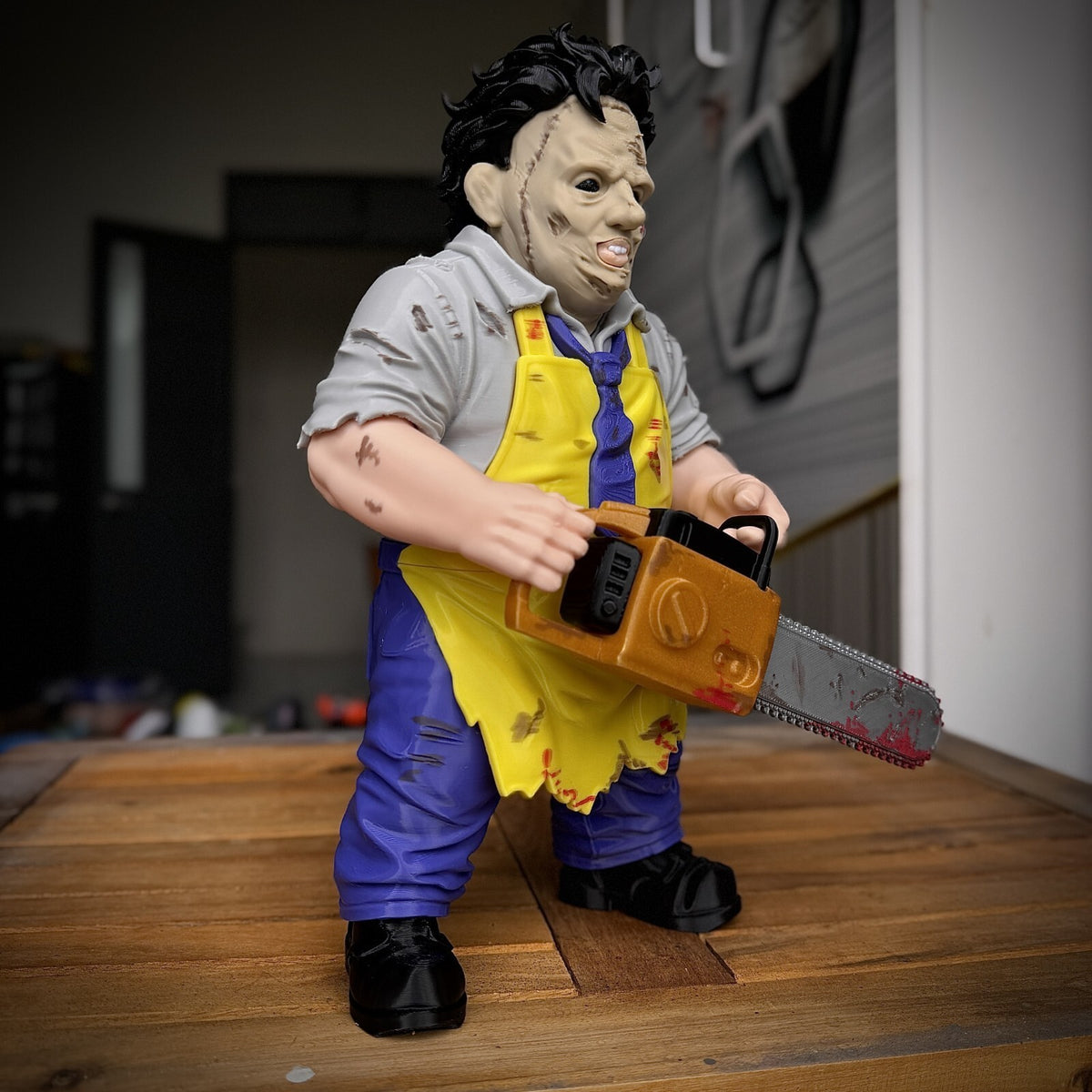 Leatherface Fan Art 3D Printed Horror Statue