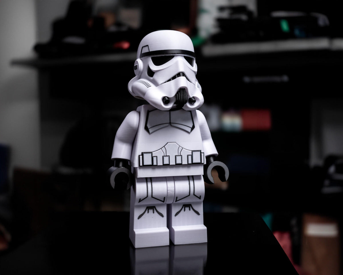 3D Print HUGE Star Wars STORMTROOPER XL Brick Fig β 20 Inch / Lego Inspired