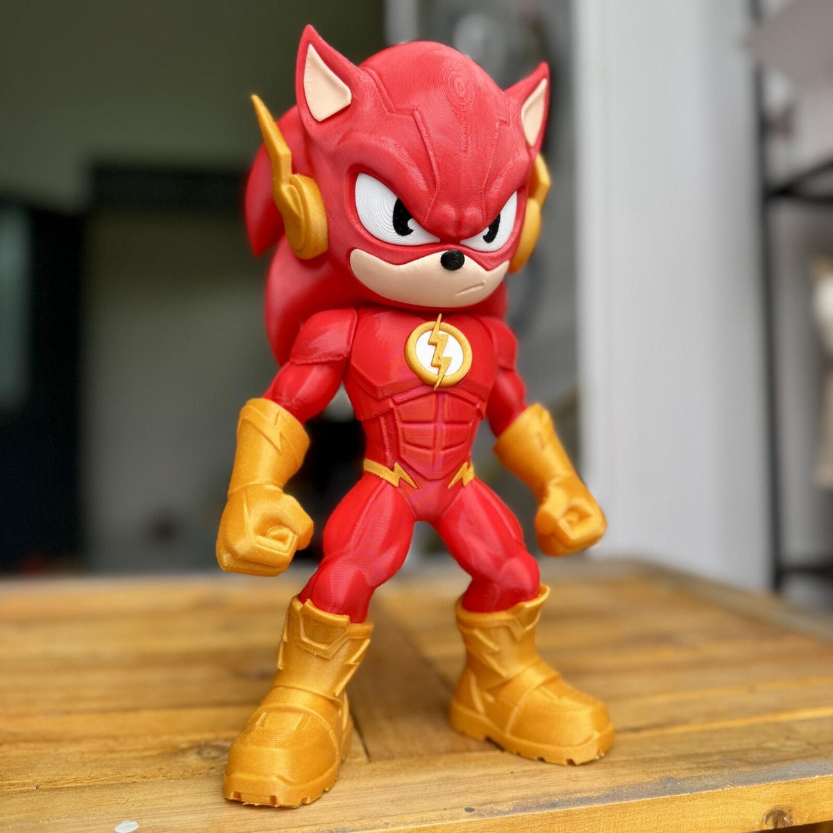 Speed Force Fusion Hero – Chibi Lightning Runner Fan Art – 27.5cm 3D Printed Col