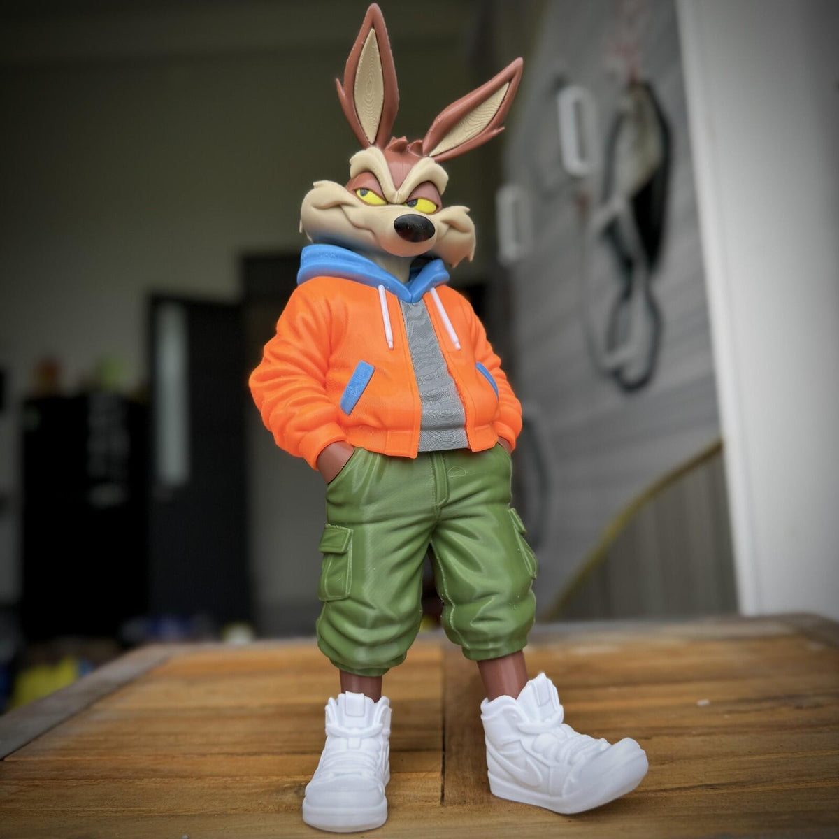 Wile E. Coyote Urban Vibes Fan Art 3D Printed Statue