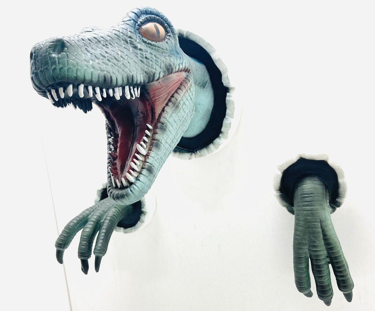 Wall Mounted Dinosaur Sculpture 3d Bust Hanging Prop Replica Art Home Decoration