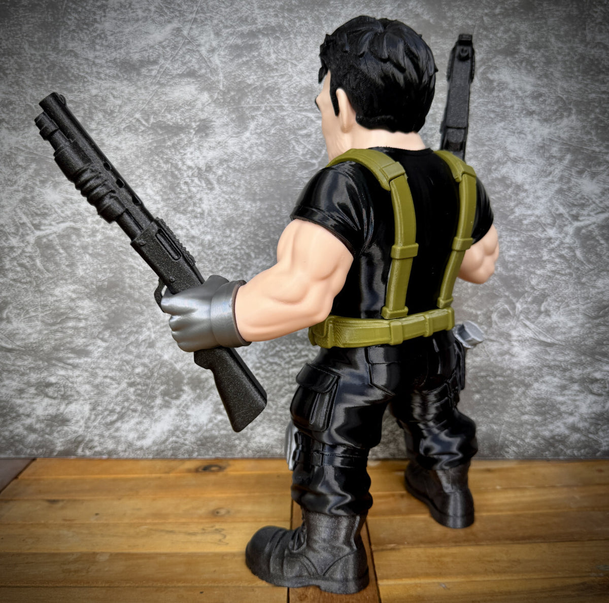 Punisher-Inspired Vigilante Figure | Skull Warrior Fan Art Collectible