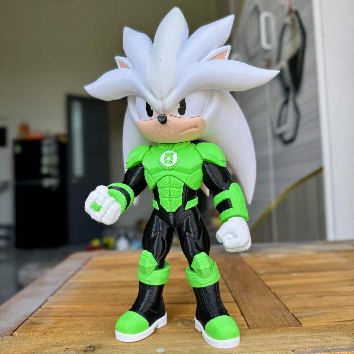 Emerald Speed Hero – Cosmic Energy Inspired 3D Printed Figure
