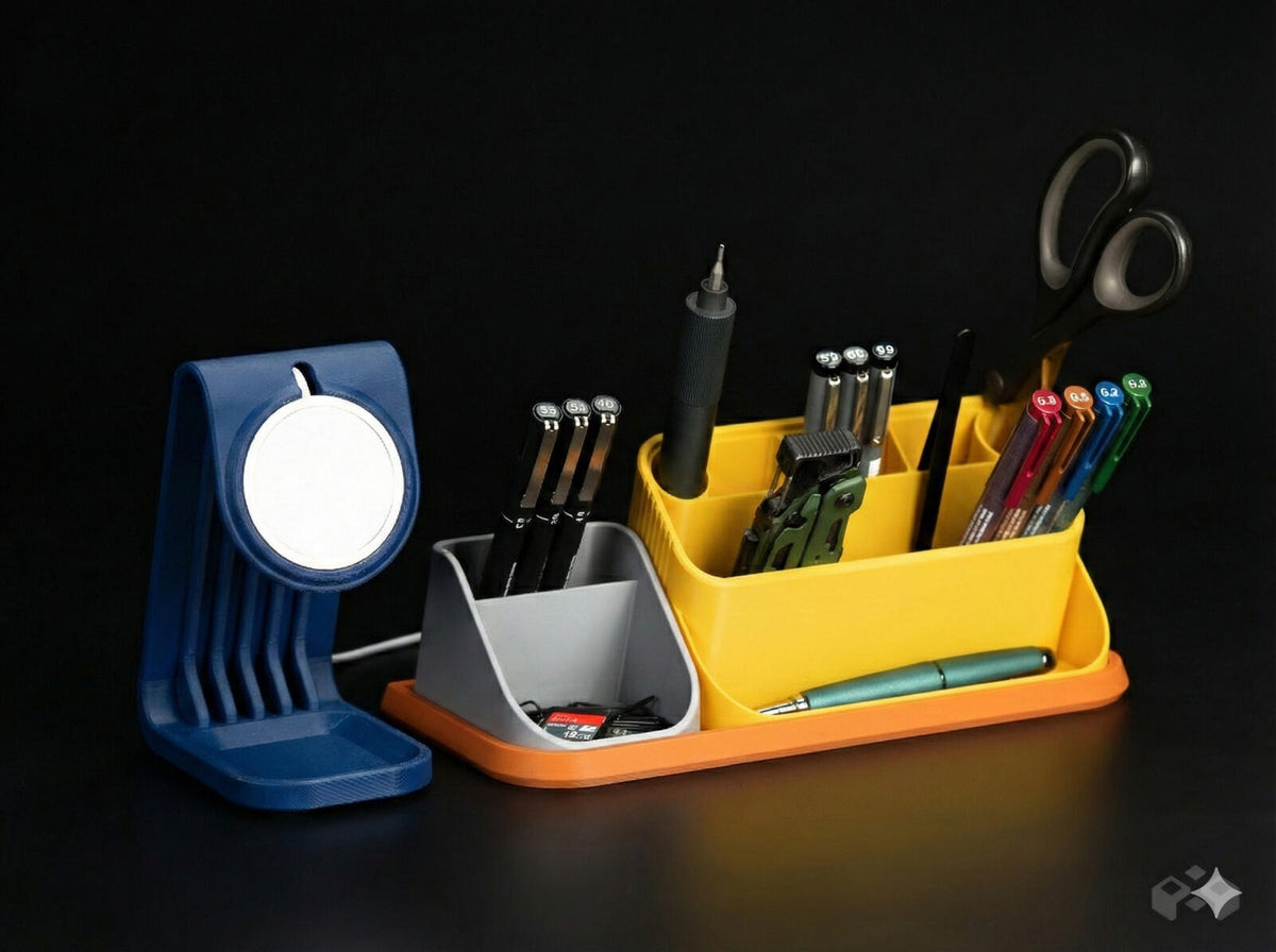 Modular Desk Organizer System – Expanded Set