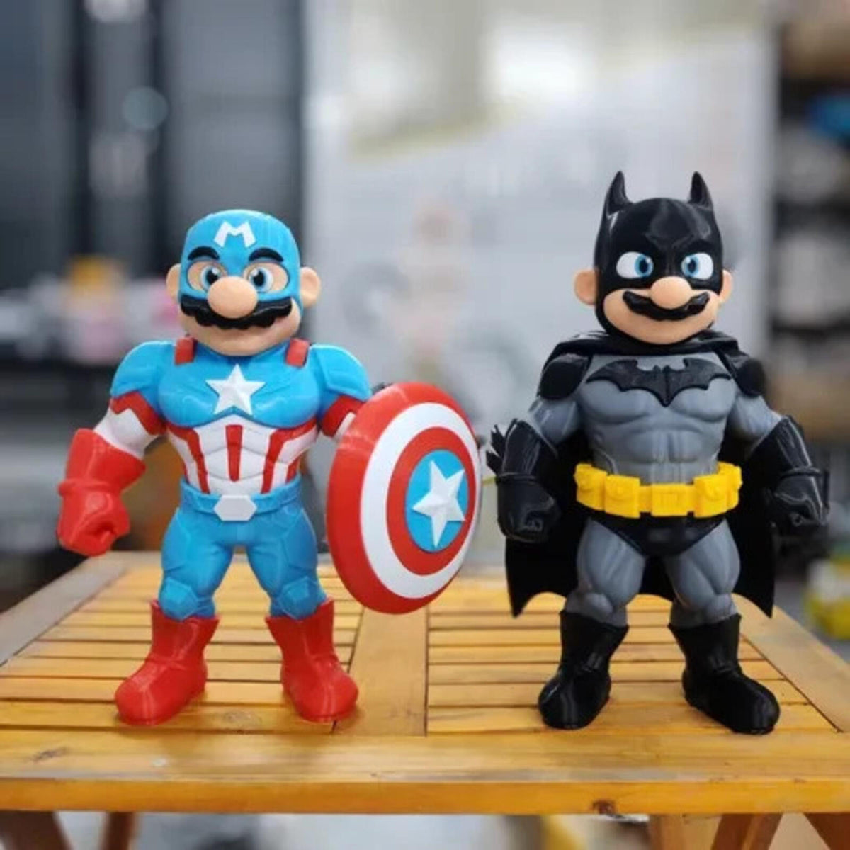 BATMARIO – Mario × Batman Fusion Fan Art 3D Printed Collectible