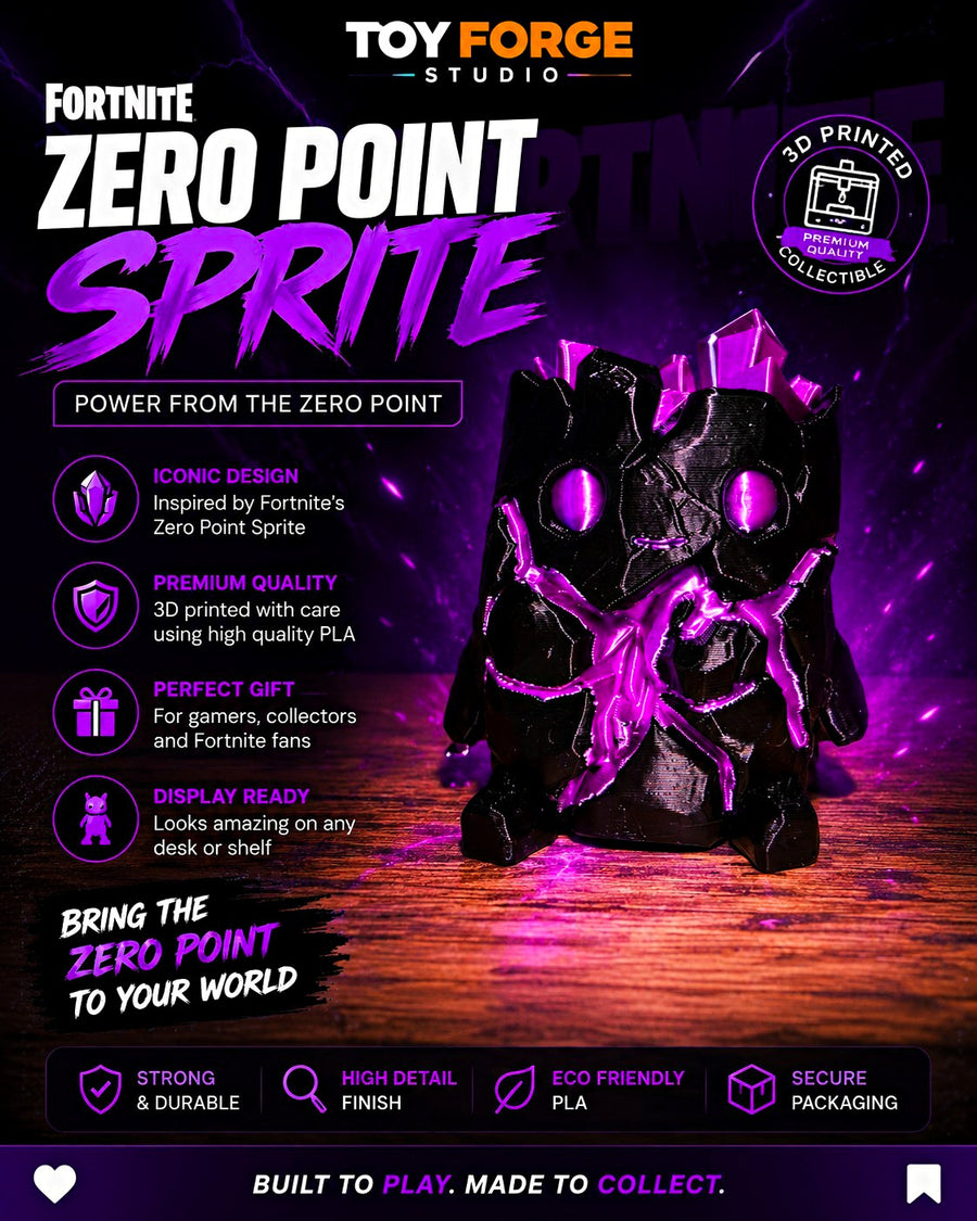 Fortnite Zero Point Sprite 3D Printed Collectible