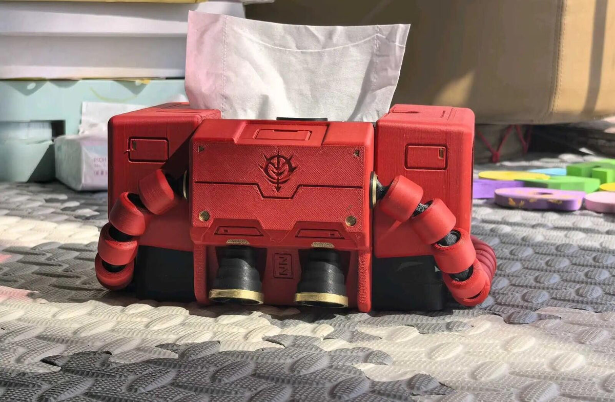Zaku Style Tissue Box with Phone Holder