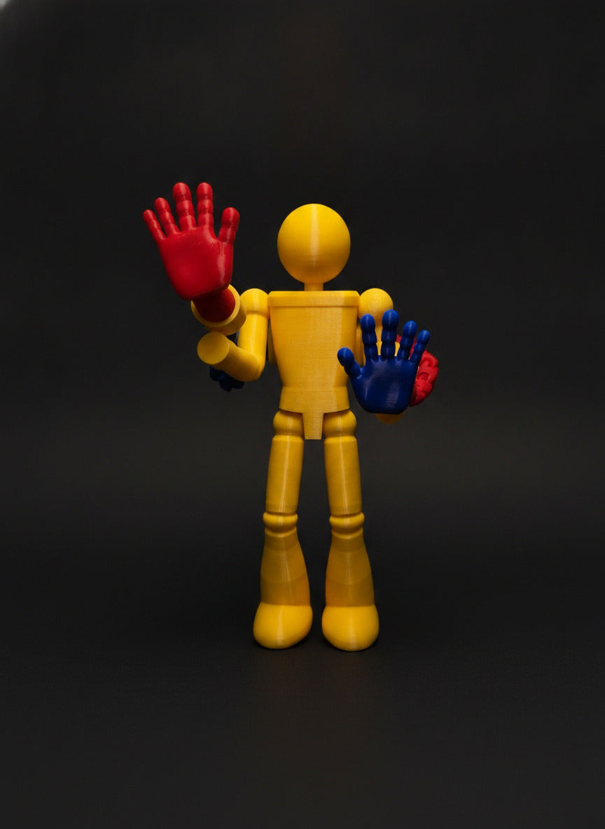3D Printed Player Figure | Poppy Playtime-Inspired Poseable Collectible