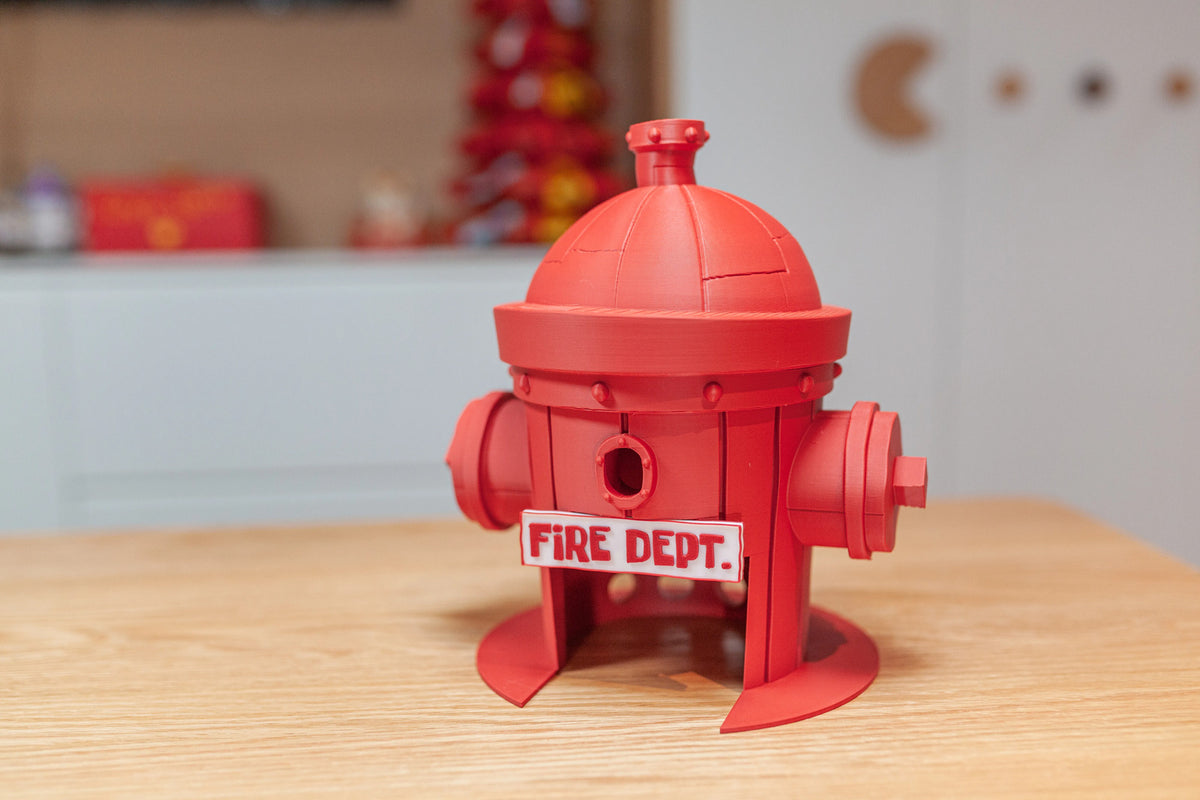 3D Printed SpongeBob Fire House – Aquarium Decor / Desktop Storage Ornament