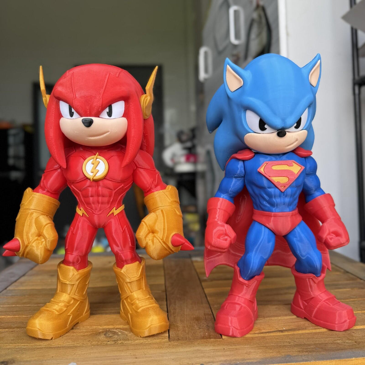 Speed Knuckles – Knuckles × The Flash Inspired Fan Art (3D Printed Figure)