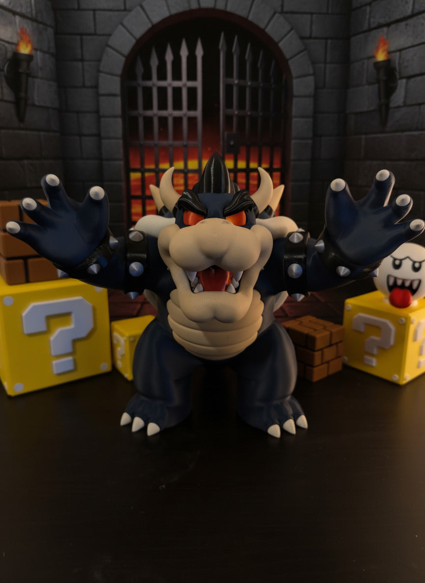 Dark Bowser | 10.25” Tall King of Chaos Figure