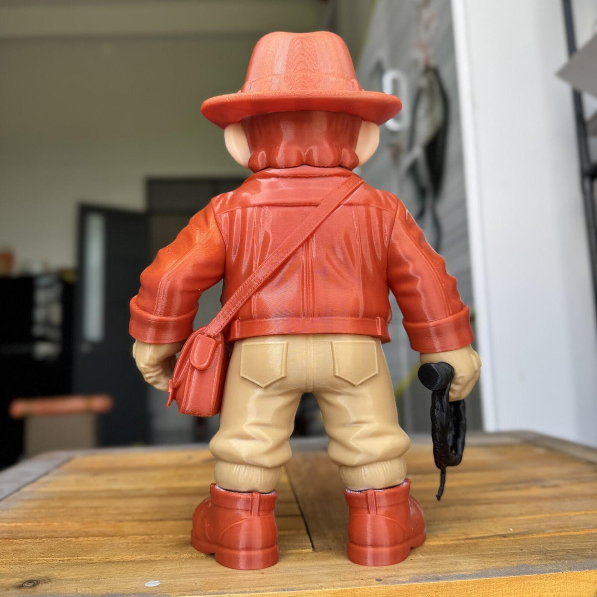 3D Printed Mario x Indiana Jones Fan Art Crossover Figurine