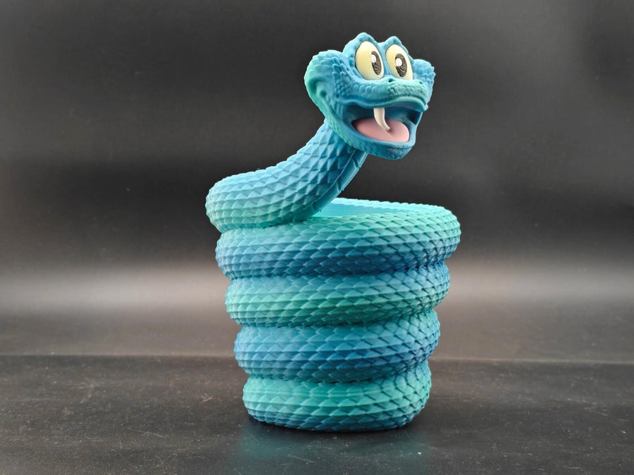 Gary Snake – Zootopia-Inspired Figure | Modular Pen Holder & Popcorn Bucket | 3D