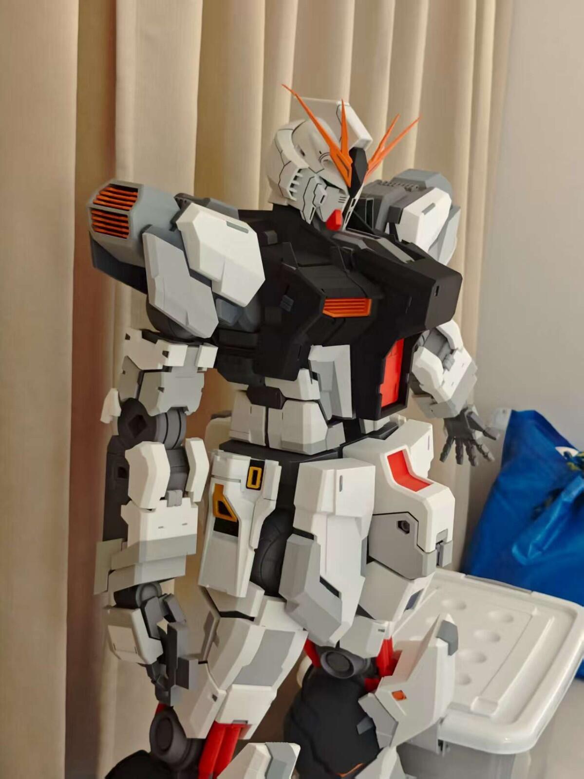 3D PRINTED RX-93 ν Gundam 3D Model (Height: 47.2 inches / 1.2 meters)