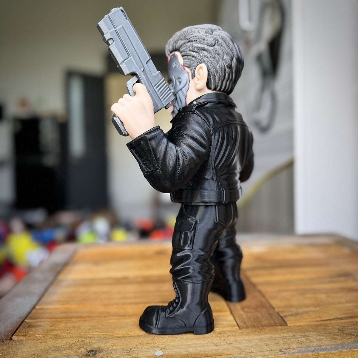 Terminator T-800 Fan Art 3D Printed Statue