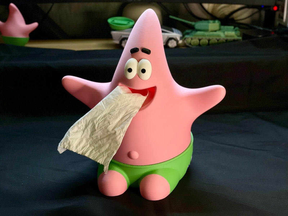Patrick Star Tissue Box Holder – Cute SpongeBob Decorative Case for Home/Office