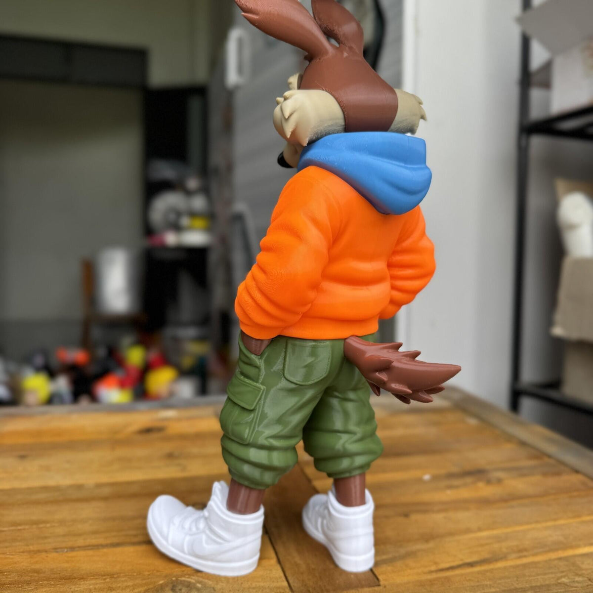 Wile E. Coyote Urban Vibes Fan Art 3D Printed Statue
