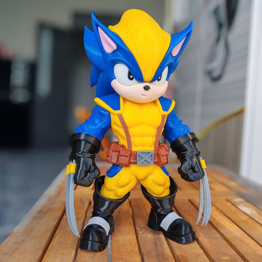 SONIVERINE – Sonic × Wolverine Fan Art 3D Printed Collectible
