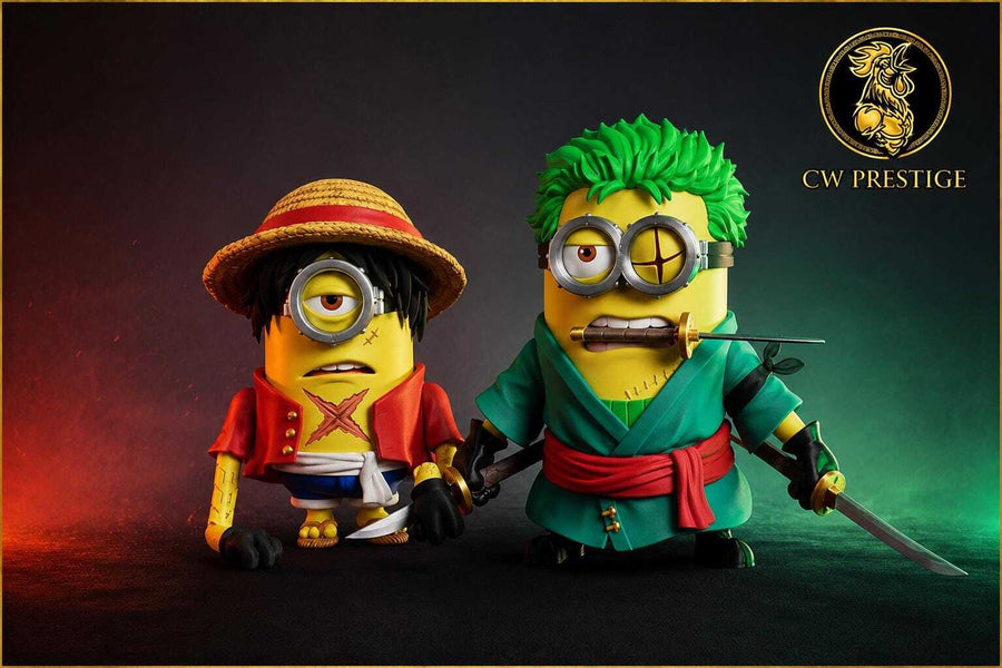 Minion x One Piece Inspired Luffy & Zoro Figure | 30cm Fan Art Statue
