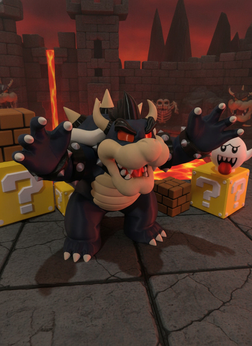 Dark Bowser | 10.25” Tall King of Chaos Figure