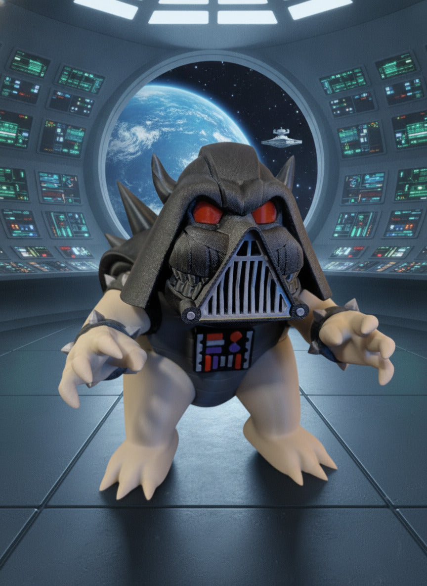 Dark Side Bowser 3D Printed Figure | Mario Inspired Villain Statue