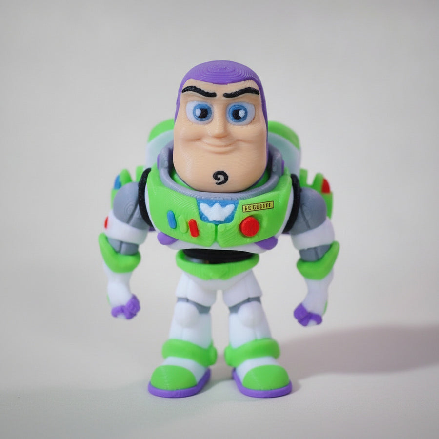 Buzz Lightyear Keychain | 3D Printed Charm | Toy Story Accessory