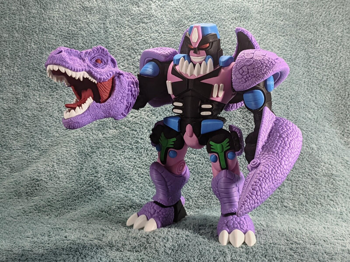 Chibi Mechanical T-Rex Warrior | Beast-Style Robot Figure | Transformers