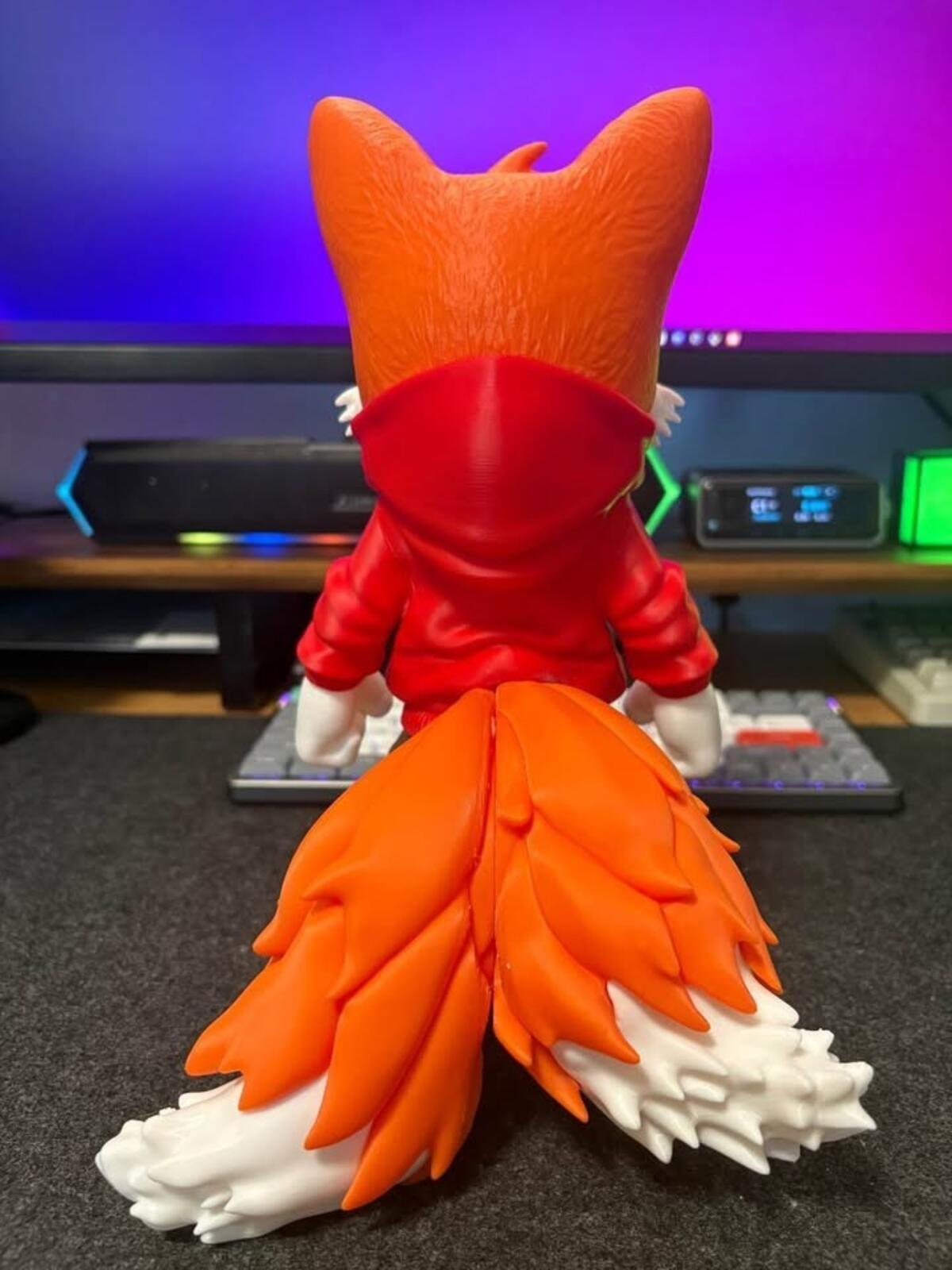 Tails Sonic 3d Printed Figure | 9 inches
