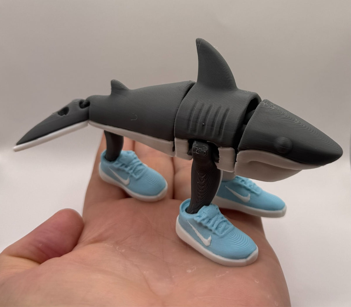 Tralalero Tralala | Italian Brainrot 3D Printed Figurine | Meme Collectible