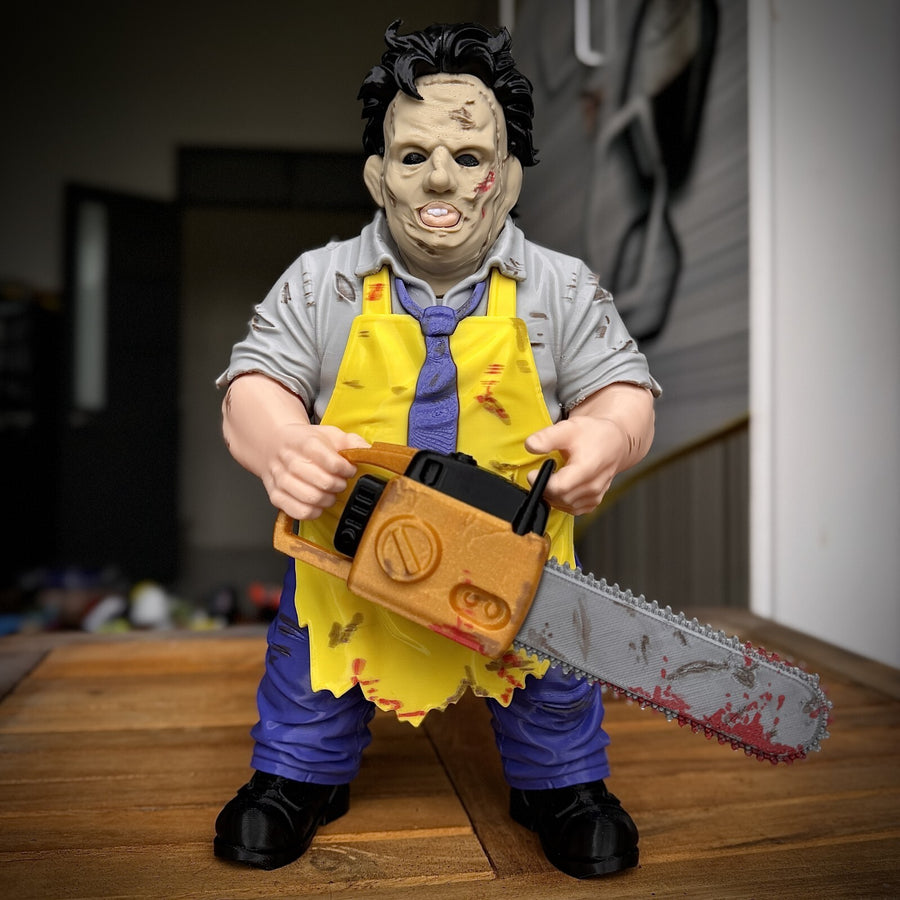 Leatherface Fan Art 3D Printed Horror Statue