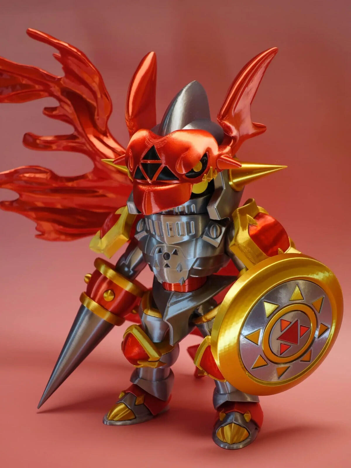 Chibi Holy Knight–Style Digital Warrior Figure (Fan-Made) | 3D Prints