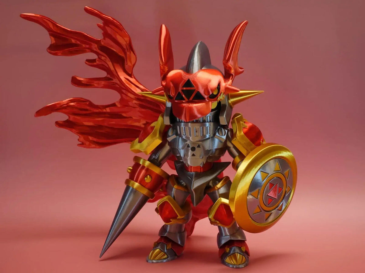 Chibi Holy Knight–Style Digital Warrior Figure (Fan-Made) | 3D Prints