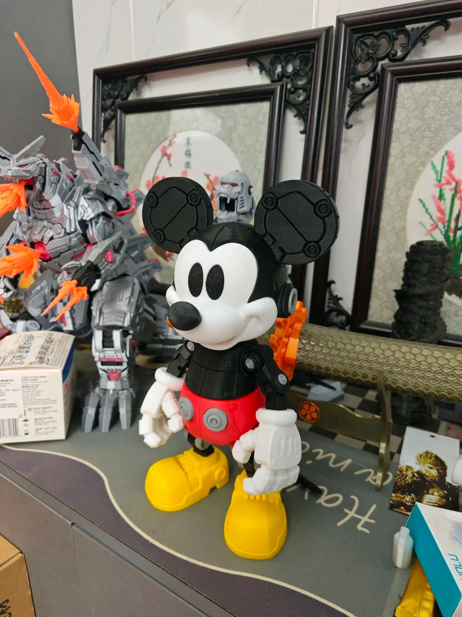 Mechanical Mouse Style Articulated Figure | Rotating Display Model