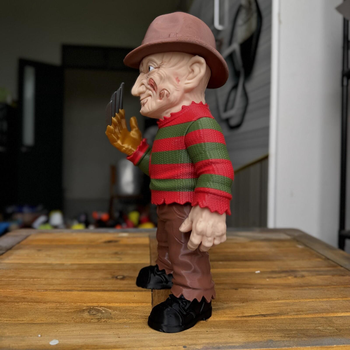 3D Printed Freddy Krueger Statue 9 inch Tall