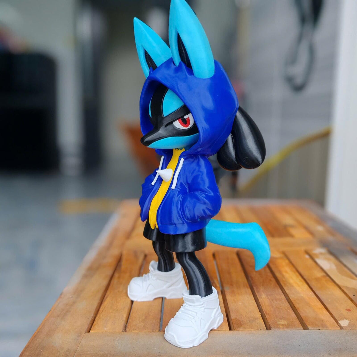 Lucario Urban Vibes – Fan Art 3D Printed Collectible