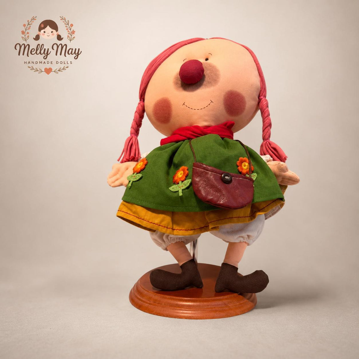 Gulu Couple Handmade Cloth Dolls, 15 Inch Fabric Art Dolls