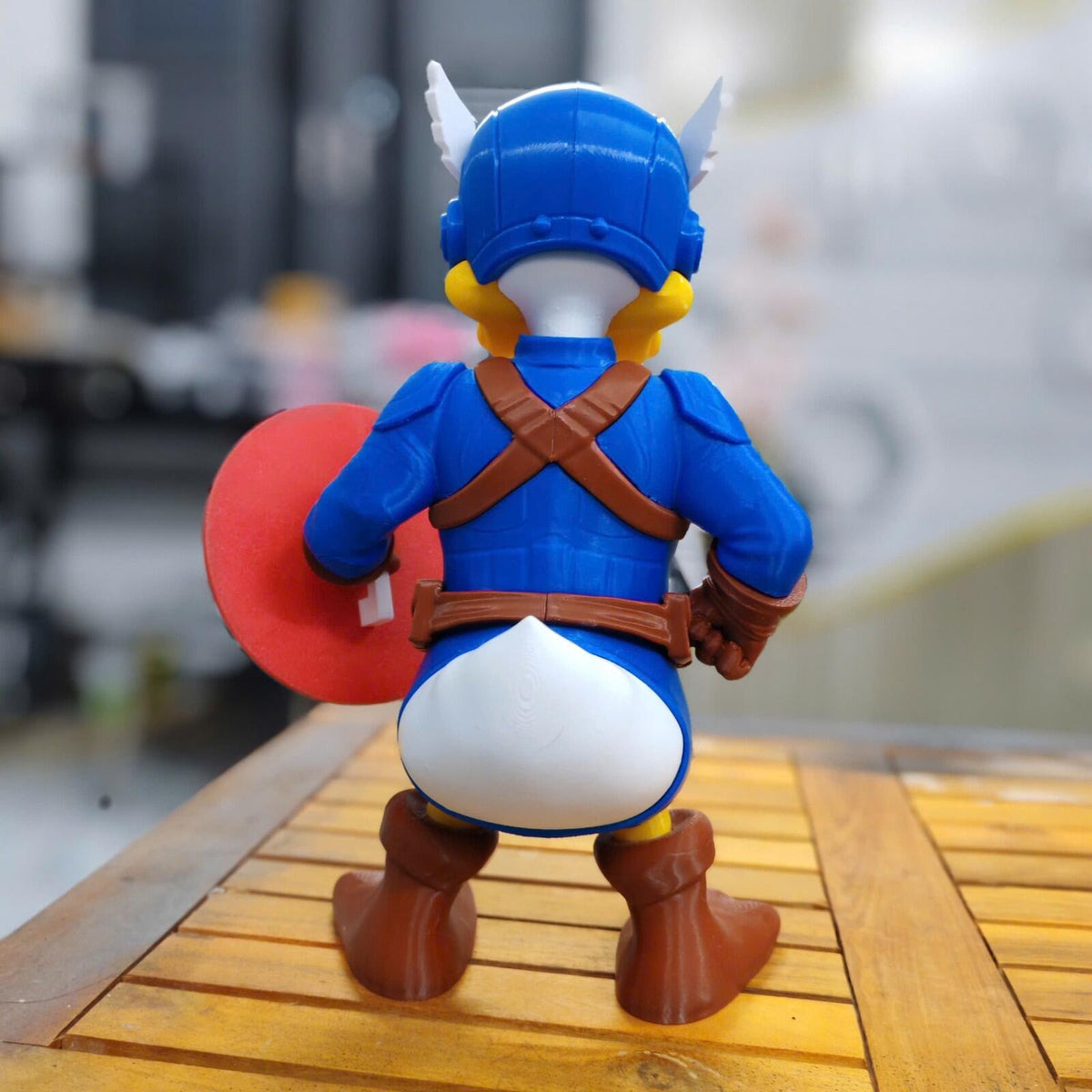 CAPTAIN DUCK – Donald Duck × Captain America Fan Art 3D Printed Collectible