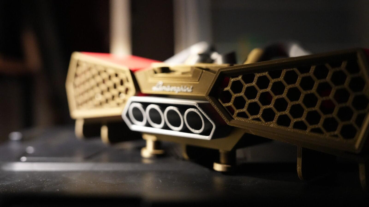 3D Printed Lamborghini Style Phone Speaker | Passive Amplifier Stand