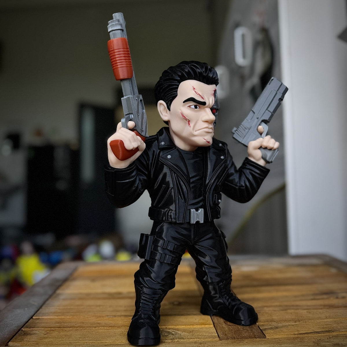 Terminator T-800 Fan Art 3D Printed Statue
