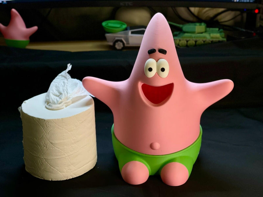 Patrick Star Tissue Box Holder – Cute SpongeBob Decorative Case for Home/Office