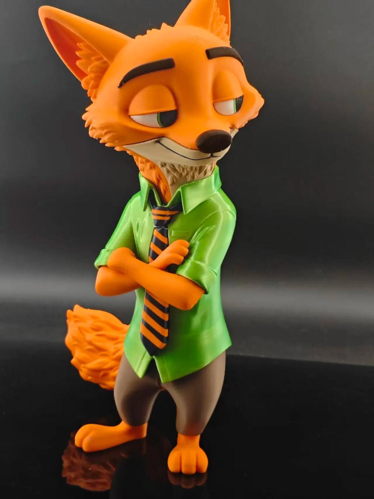 Fox & Bunny Style Display Figure | Articulated Fan-Made Sculpture